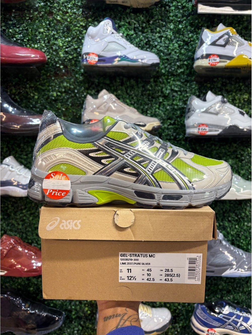Asics Gel Stratus MC “Lime Zest Pure Silver” Men’s 11